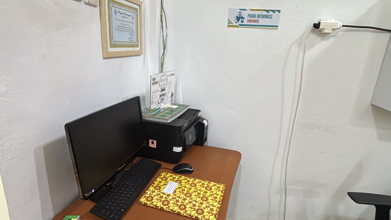 Fasilitas Pojok Informasi di Kantor BKK Merauke